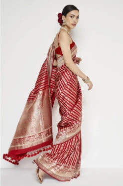Hargun Benarasi Saree - Red -Anita Dongre BSR109 Red 5