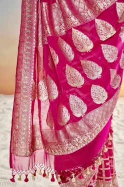 Chitra Benarasi Saree - Pink 13 Chitra Benarasi Saree - Pink -Anita Dongre BSR117 HOTPINK 6