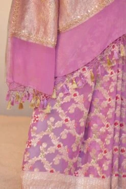 Nitara Benarasi Saree - Lilac -Anita Dongre BSR125 Lilac 8