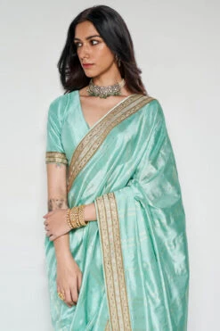 Mithila Benarasi Saree - Powder Blue -Anita Dongre BSR14 PWBL 3