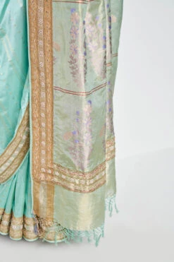 Mithila Benarasi Saree - Powder Blue -Anita Dongre BSR14 PWBL 5