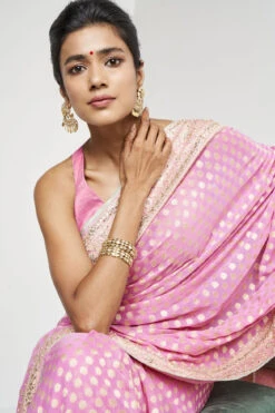 Ekisha Benarasi Saree - Pink -Anita Dongre BSR21 pink 6