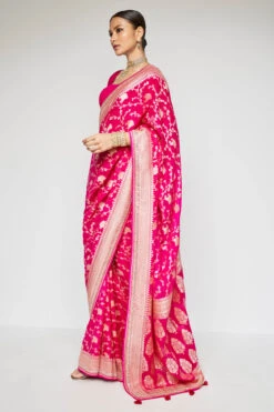 Lavanya Benarasi Saree - Hot Pink -Anita Dongre BSR63 HOT PINK 2