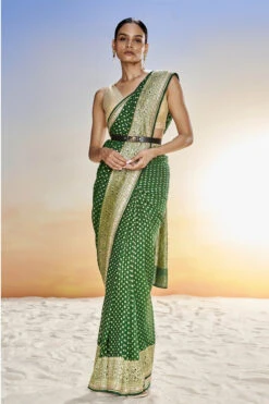 Lekha Benarasi Saree- Green