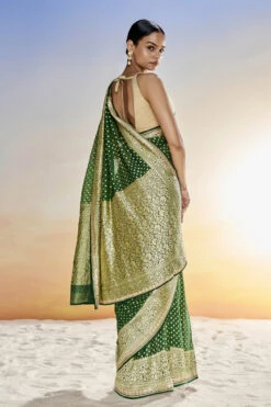 Lekha Benarasi Saree- Green -Anita Dongre BSR64 GREEN 3