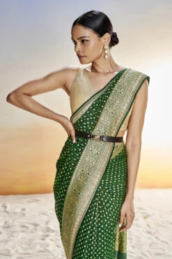 Lekha Benarasi Saree- Green -Anita Dongre BSR64 GREEN 5