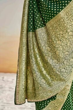 Lekha Benarasi Saree- Green -Anita Dongre BSR64 GREEN 7