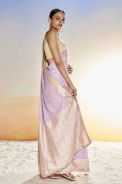 Lekha Benarasi Saree- Lilac -Anita Dongre BSR64 LILAC 3