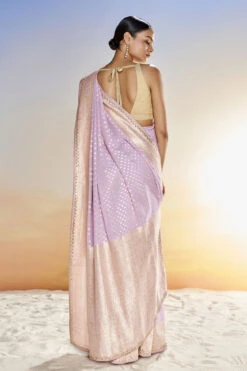 Lekha Benarasi Saree- Lilac -Anita Dongre BSR64 LILAC 4