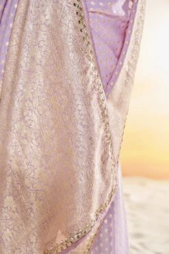 Lekha Benarasi Saree- Lilac -Anita Dongre BSR64 LILAC 7