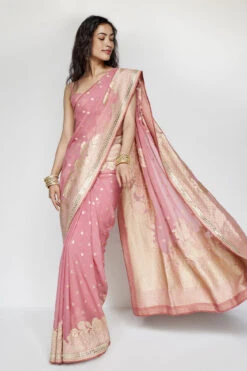 Abhinaya Benarasi Saree - Blush -Anita Dongre BSR69 Blush 6