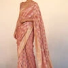Gul Benarasi Saree - Blush