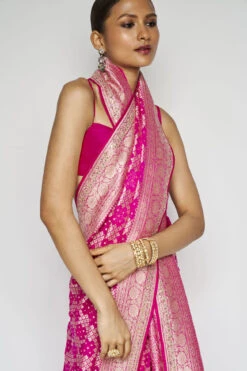 Gul Benarasi Saree - Pink -Anita Dongre BSR73 Pink 6