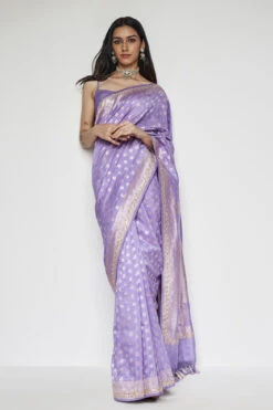 Briti Benarasi Saree - Lilac