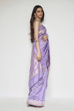 Briti Benarasi Saree - Lilac -Anita Dongre BSR80 Lilac 3