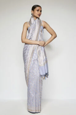 Madhusmita Benarasi Saree - Grey -Anita Dongre BSR84 Grey 4