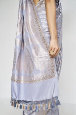 Madhusmita Benarasi Saree - Grey -Anita Dongre BSR84 Grey 6