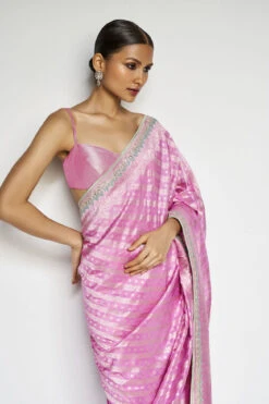 Madhusmita Benarasi Saree - Pink -Anita Dongre BSR84 Pink 4