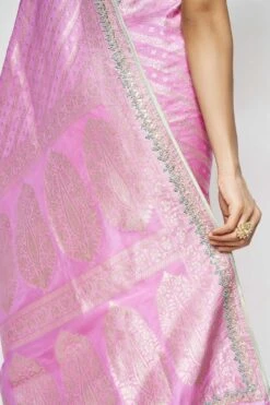 Madhusmita Benarasi Saree - Pink -Anita Dongre BSR84 Pink 5