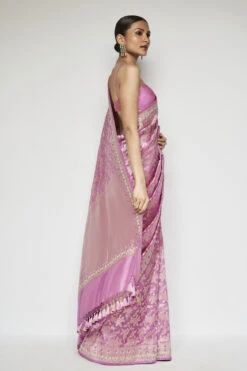 Kiruba Benarasi Saree - Pink 10 Kiruba Benarasi Saree - Pink -Anita Dongre BSR87 Pink 3