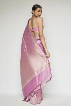 Kiruba Benarasi Saree - Pink 11 Kiruba Benarasi Saree - Pink -Anita Dongre BSR87 Pink 4