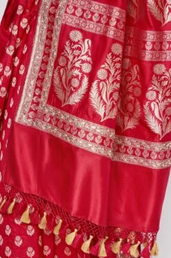 Shalena Benarasi Saree - Red -Anita Dongre BSR90A Red 8