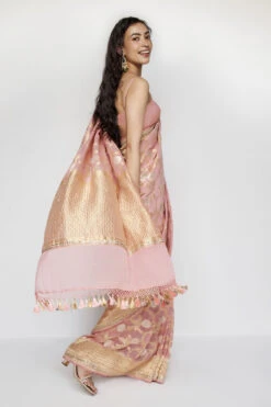 Aaradhana Benarasi Saree - Blush -Anita Dongre BSR94 Blush 3