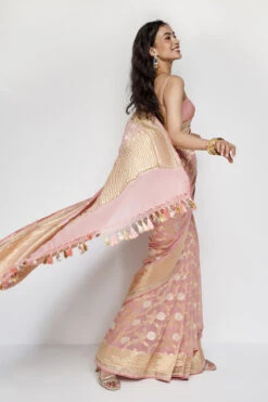 Aaradhana Benarasi Saree - Blush -Anita Dongre BSR94 Blush 4