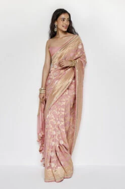 Aaradhana Benarasi Saree - Blush -Anita Dongre BSR94 Blush 5