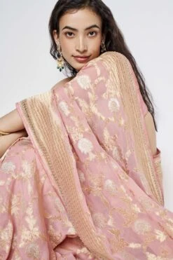 Aaradhana Benarasi Saree - Blush -Anita Dongre BSR94 Blush 7