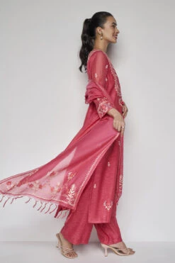 Dhara Suit Set - Raspberry -Anita Dongre F21GRP8RP Raspberry 2