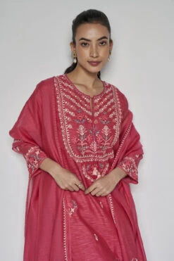 Dhara Suit Set - Raspberry -Anita Dongre F21GRP8RP Raspberry 4