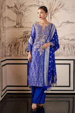 Hemani Kurta Set-Royal Blue