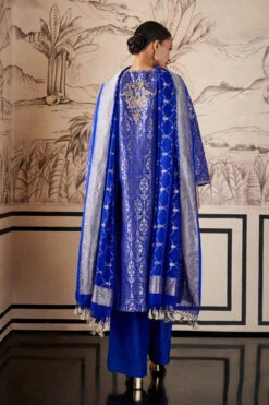 Hemani Kurta Set-Royal Blue -Anita Dongre F21S34A​ blue 3