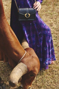 Birds Of A Feather Crossbody Bag - Nocturnal Black -Anita Dongre F22ASB13 Black 7