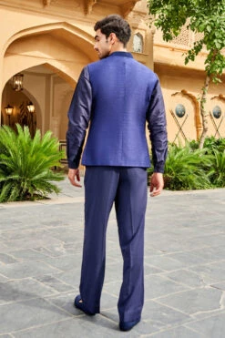 Naim Nehru Jacket - Navy 14 Naim Nehru Jacket - Navy -Anita Dongre F22B31RS Navy 3