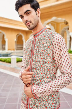 Chitaksh Nehru Jacket - Ivory -Anita Dongre F22B35RS IVORY 4