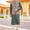 Arham Nehru Jacket - Emerald Green 1 Arham Nehru Jacket - Emerald Green -Anita Dongre F22B37RS EmeraldGreen 1