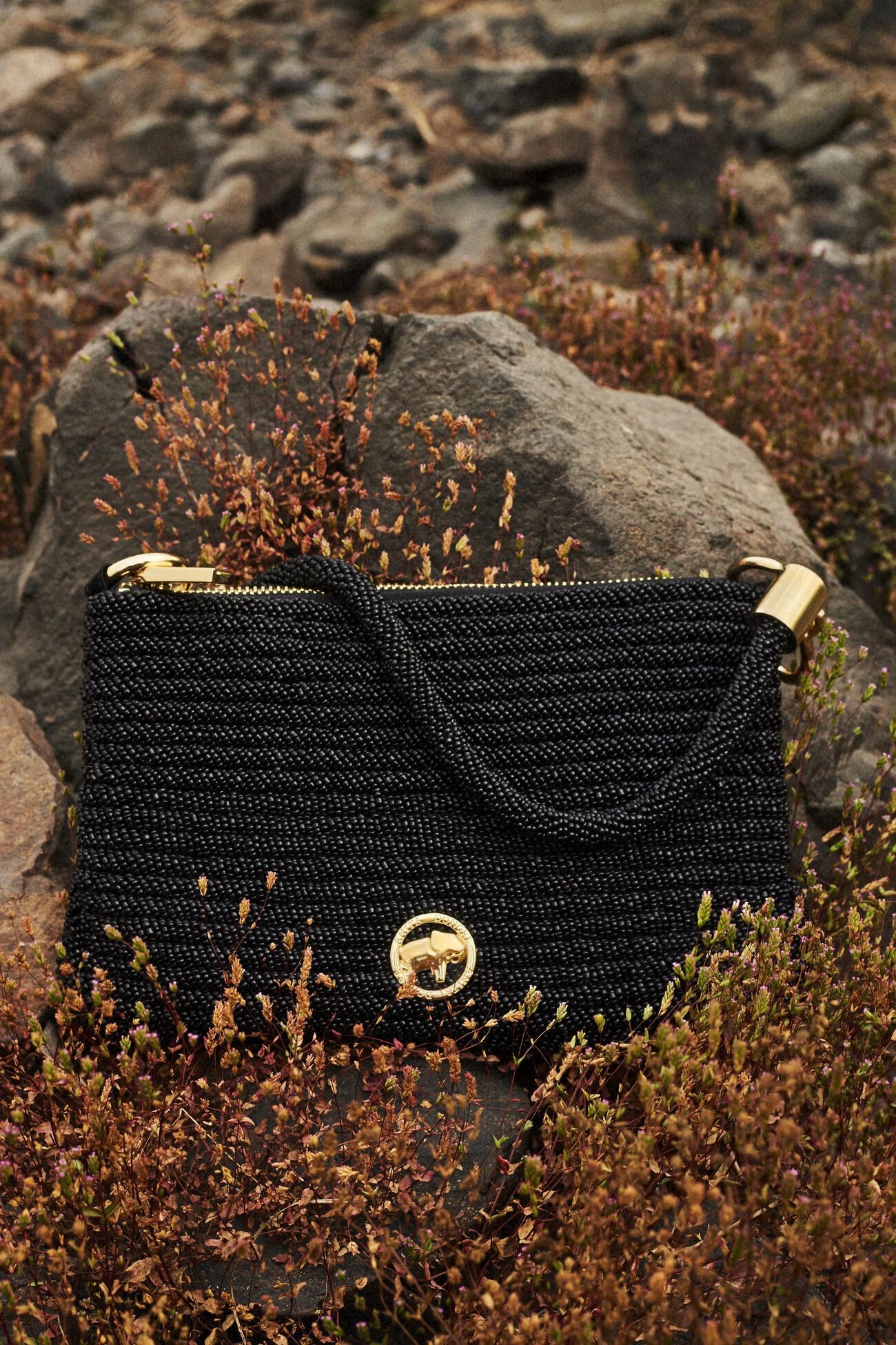 Nocturnal Black Glass Beaded Bag 3 Nocturnal Black Glass Beaded Bag