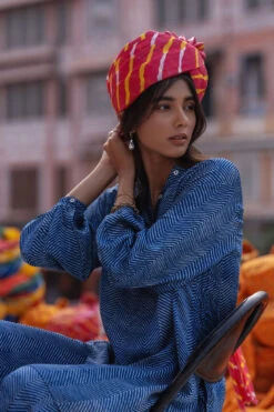 Johri Tunic Coord Set - Indigo -Anita Dongre F22G703​ INDIGO 3