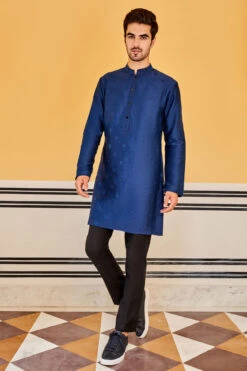 Tavish Kurta - Navy