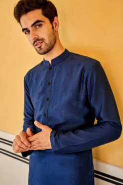 Tavish Kurta - Navy 11 Tavish Kurta - Navy -Anita Dongre F22K38CS navy 4