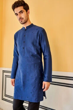 Tavish Kurta - Navy 9 Tavish Kurta - Navy -Anita Dongre F22K38CS navy 5