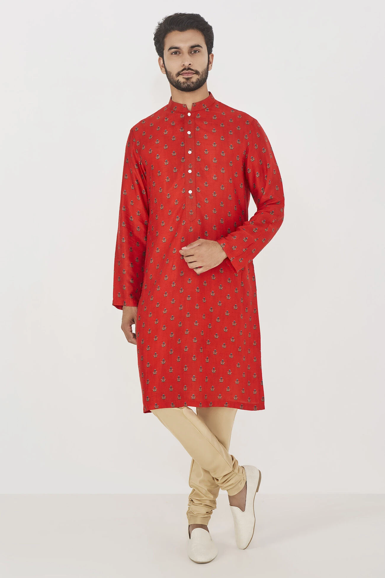 Roshan Kurta- Red 3 Roshan Kurta- Red