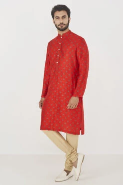 Roshan Kurta- Red 7 Roshan Kurta- Red -Anita Dongre F22K9PRS Red 2