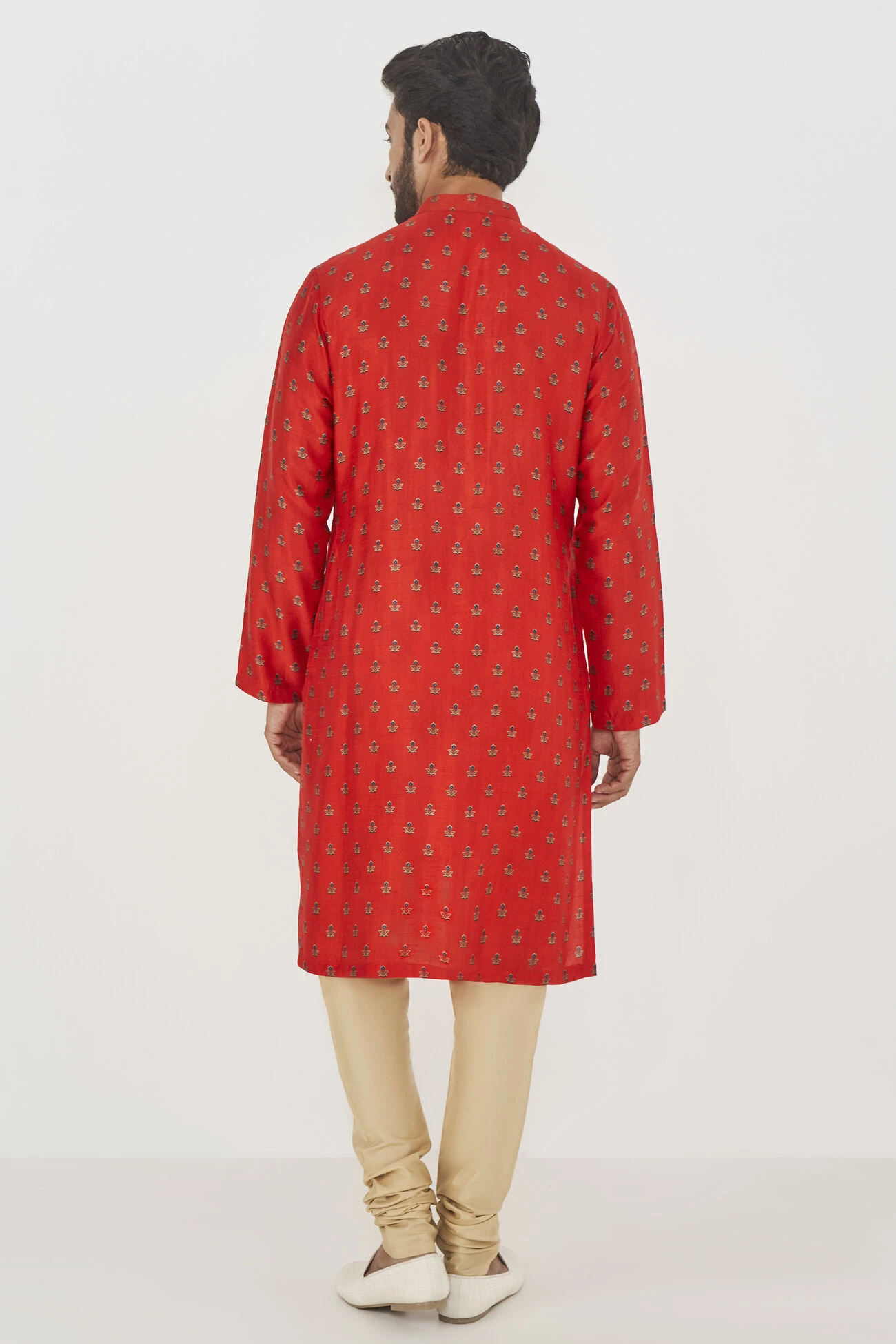 Roshan Kurta- Red 5 Roshan Kurta- Red - Image 3