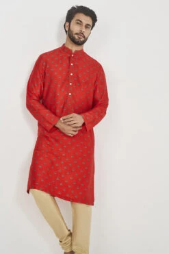 Roshan Kurta- Red 9 Roshan Kurta- Red -Anita Dongre F22K9PRS Red 5