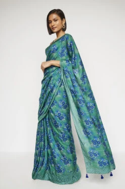 Francesca Saree - Green 7 Francesca Saree - Green -Anita Dongre F22MA209M Green 2