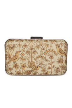 Pichhwai Clutch - Canary Gold -Anita Dongre F22PCLUTCH1 Gold 1