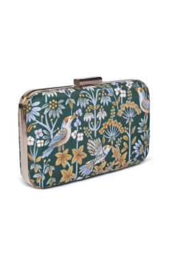 Pichhwai Clutch - Starling Green -Anita Dongre F22PCLUTCH1 Green 2